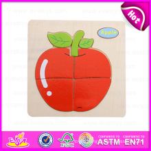 2015 Novelty Wooden Puzzle Toy Educational Toy, Magnetic Puzzle for Kids, Apple Design Wooden Puzzle Game Toy for Children W14c093